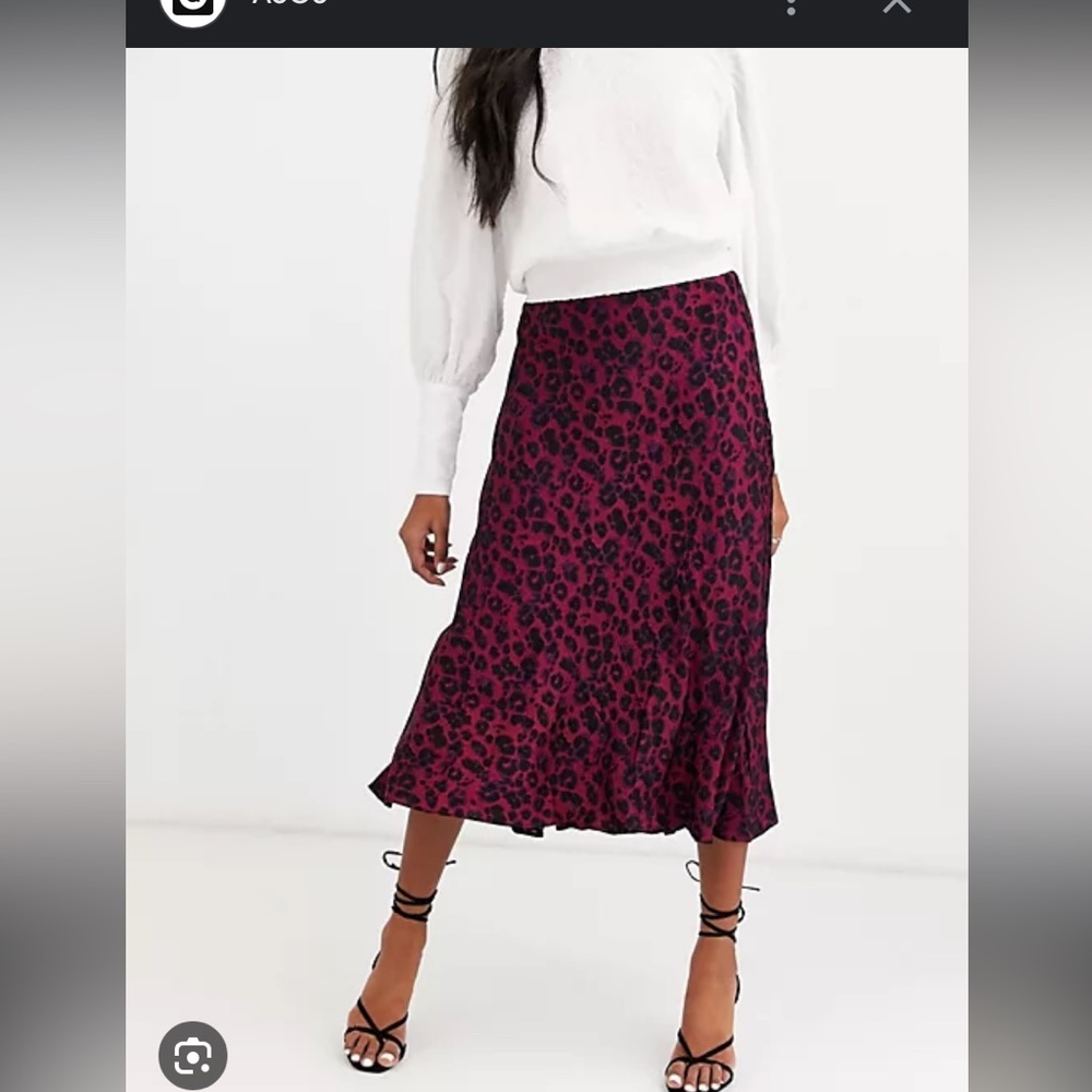 Ba&sh teddy bias cut skirt